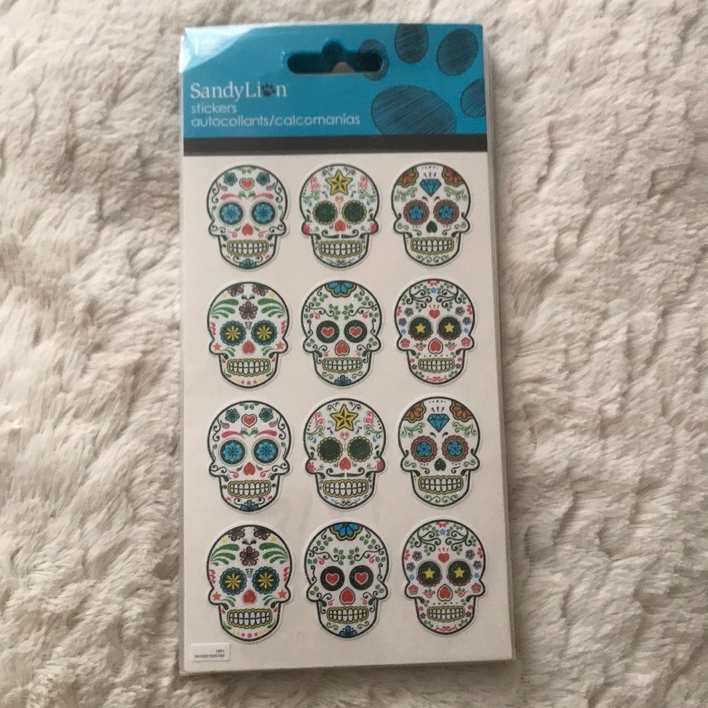 Pack of 10 Sugar Skulls sticker packs